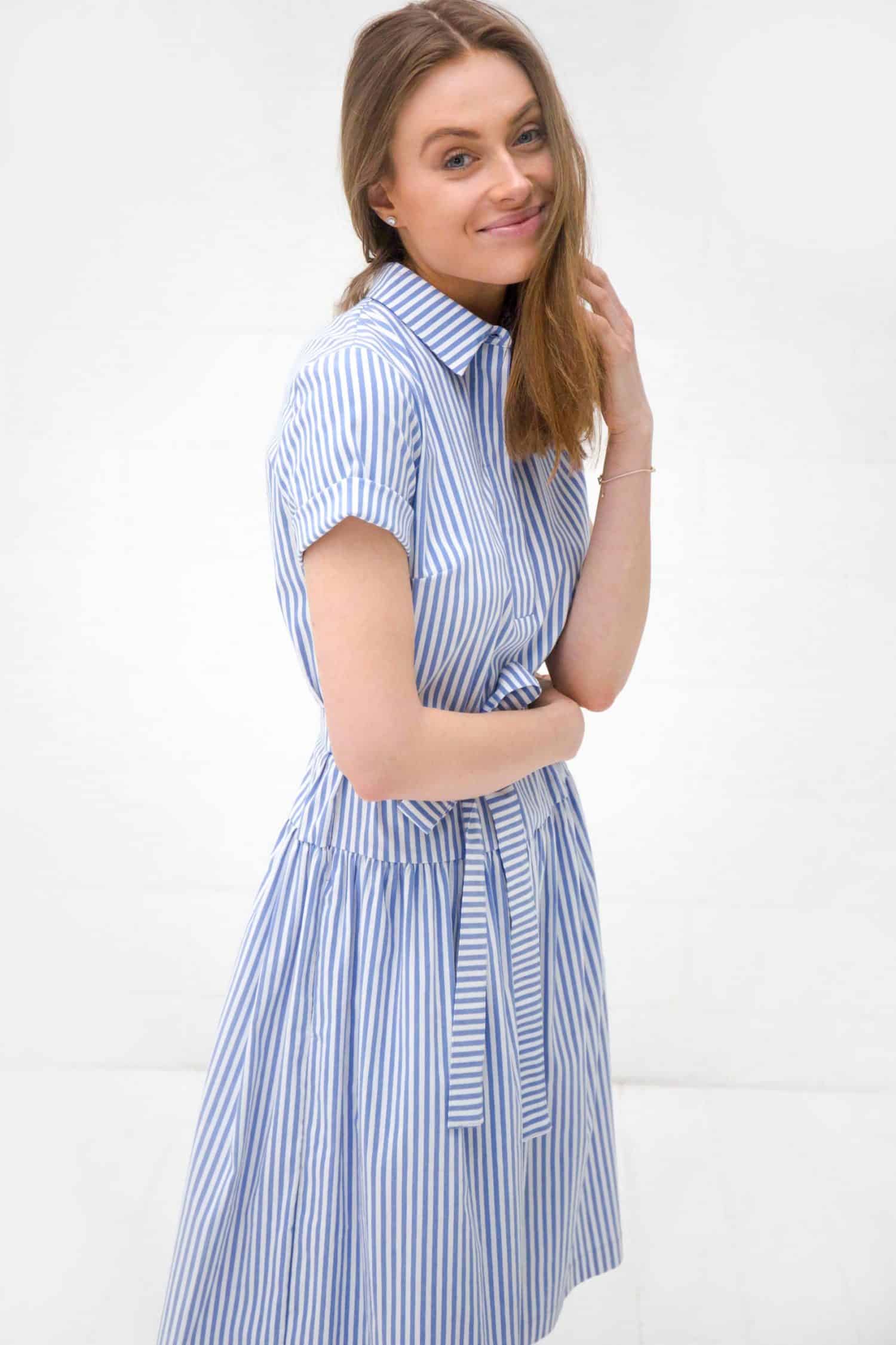 Blue Striped Dress Sara